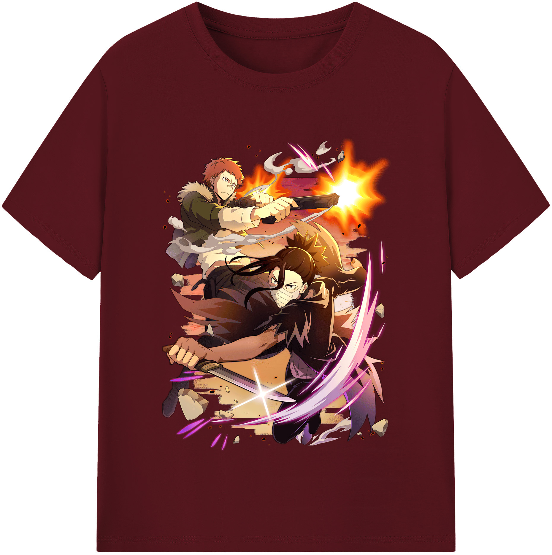 （画像用） 文豪ストレイドッグス Bungo Stray Dogs 綿100％半袖Tシャツ（フロントプリント）